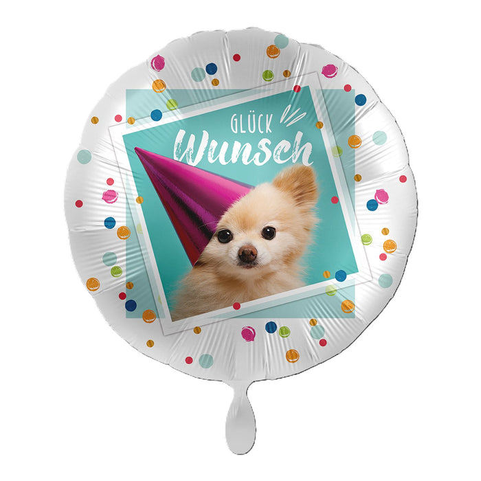 ABC18 Folienballon Ø 43cm "Glückwunsch"