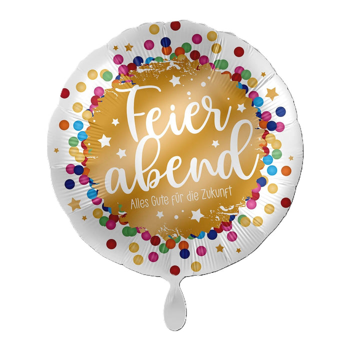 ABC18 Folienballon Ø 43cm "Feierabend Alles Gute für die Zukunft"