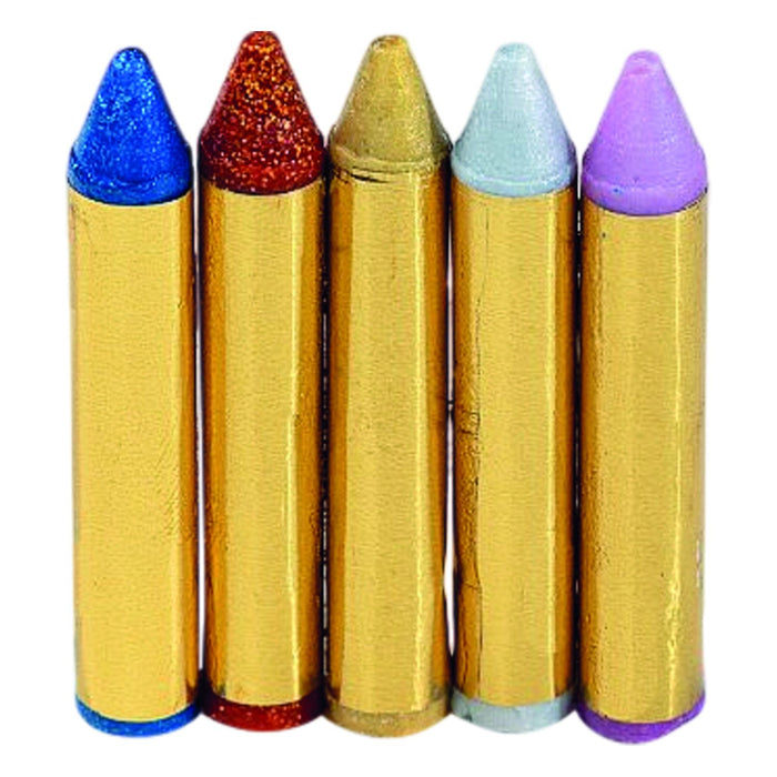 5 Bio Schminkstifte "Glitter" | mit Spitzer