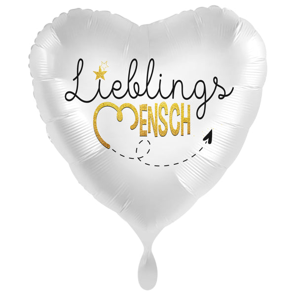 ABC18 Herz Folienballon "Liebling" | Ø 43 cm