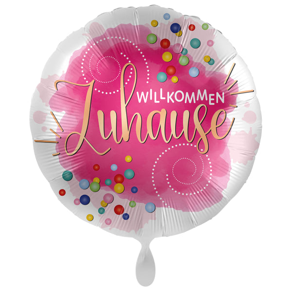 ABC18 Folienballon "Willkommen Zuhause" Ø43cm