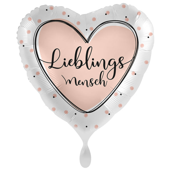 ABC18 Herz Folienballon "Liebling" | Ø 43 cm