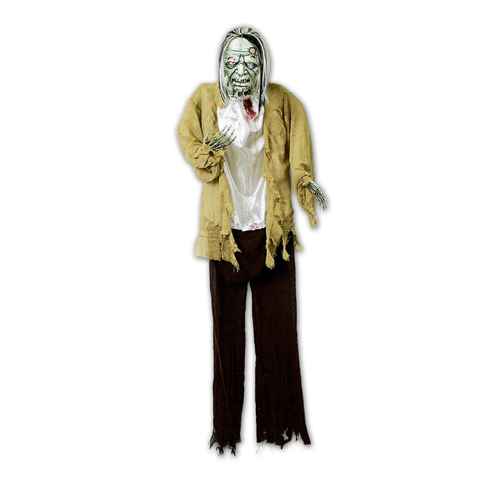 Frankenstein Hängefigur Animiert Leuchtende Augen - 140x75cm | Halloween Dekoration