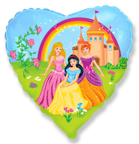 Folienballon Lose - Loser Folienballon Prinzessinnen Herz 18" - 45 cm - HF18