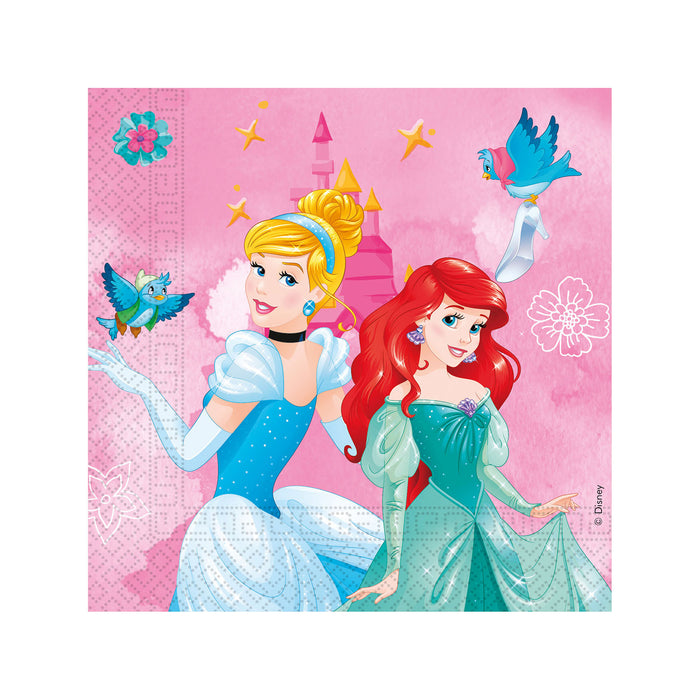 Servietten Disney Prinzessin 33x33 cm | 20 Stück FSC