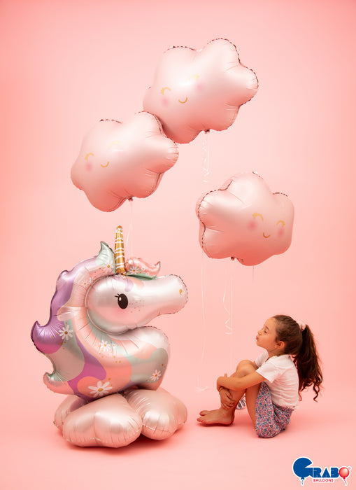 Shape Folienballon "Hippie Einhorn" | 81 cm