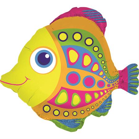 Shape Folienballon "Fisch" Bunt