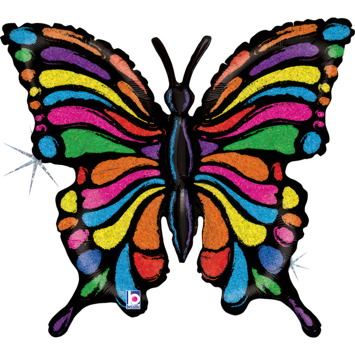 ABC Shape Schmetterling Glitter Bunt 84 cm