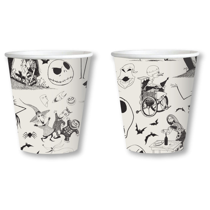 8 Pappbecher "Nightmare Before Christmas" | 250 ml