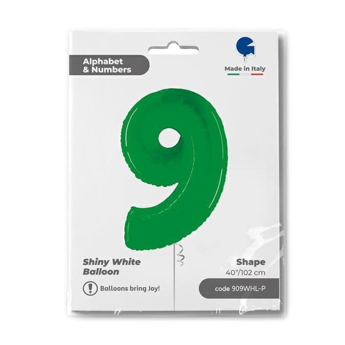 Riesenzahl Folienballon 40"/102cm | Limette #9