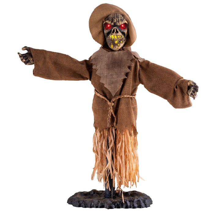 Halloween Dekofigur "Scotty Vogelscheuche Skelett" Animiert | 93,5 cm