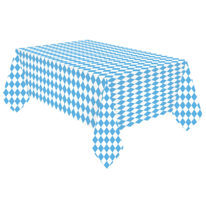 "Bierfest" Papiertischdecke Blau / Weiß | 175 x 115 cm