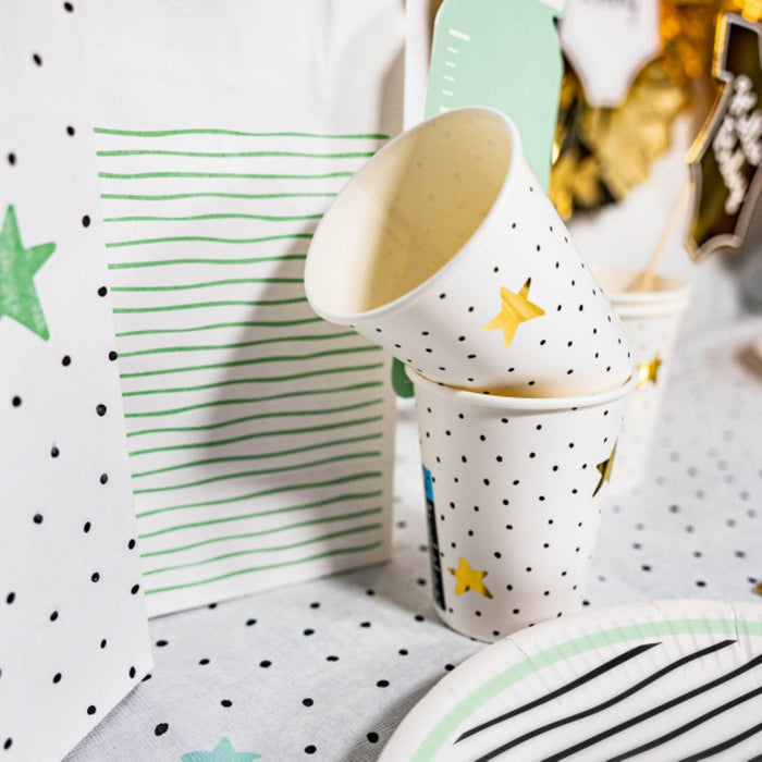 "Hello Baby" Girlande Weiß Gold | 160 cm