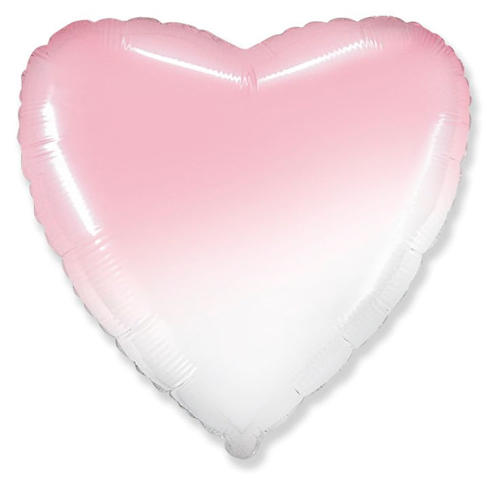 ABC18 Folienballon Herz Baby Pink Verlauf | 45cmØ