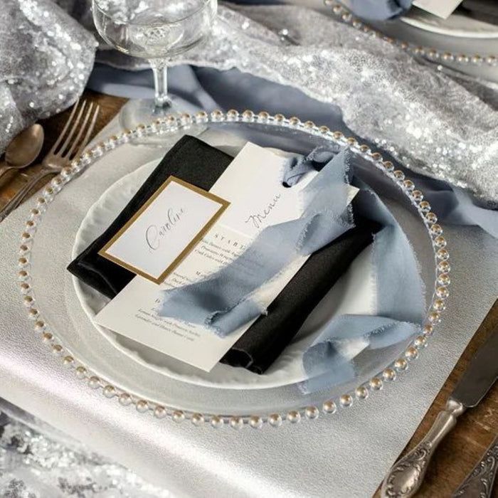 Tischläufer 36 cm x 300 cm | Silber