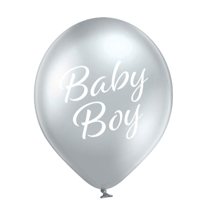 Luftballon Ø30cm Baby Boy | 6 Stück Babyparty Dekoration für Jungs