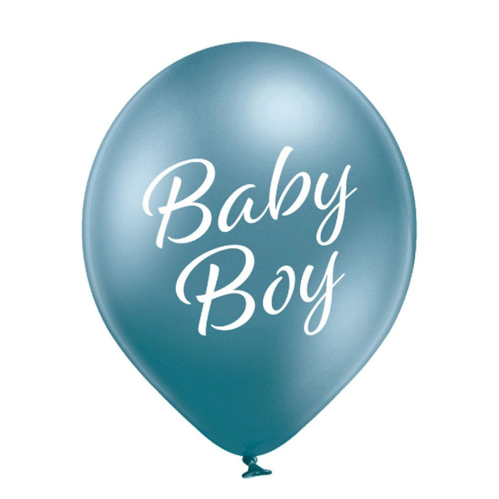 Luftballon Ø30cm Baby Boy | 6 Stück Babyparty Dekoration für Jungs