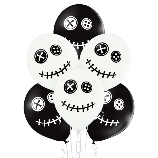 Luftballon Ø30cm "Voodoo Puppe" | 6 Stk. - Mix