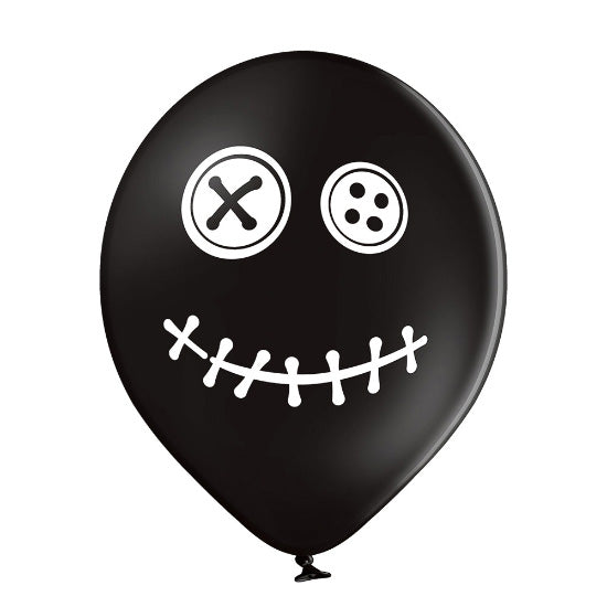 Luftballon Ø30cm "Voodoo Puppe" | 6 Stk. - Mix