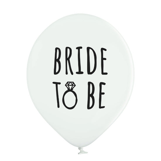 Luftballon Ø30cm "Bride to Be" | 6 Stk.