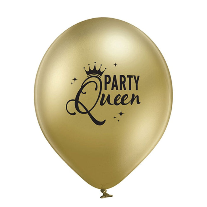 Luftballon Ø30cm "Party Queen" | 6 Stk.