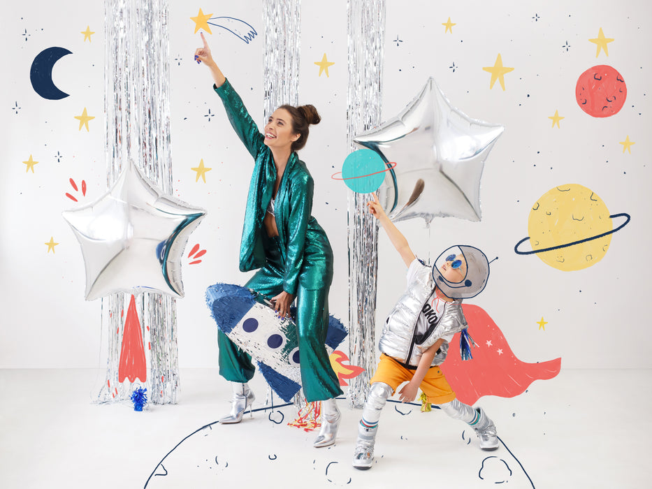 50 Stk.  Luftballon Ø30cm "Uni Glossy" | Silber