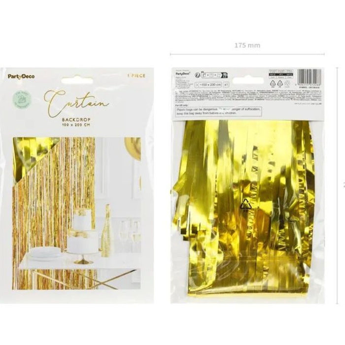 Türvorhang Lametta 100x200cm | Gold