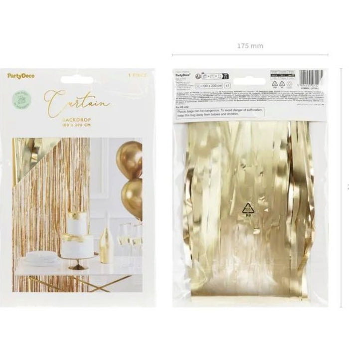 Türvorhang Lametta 100x200cm | Luxusgold