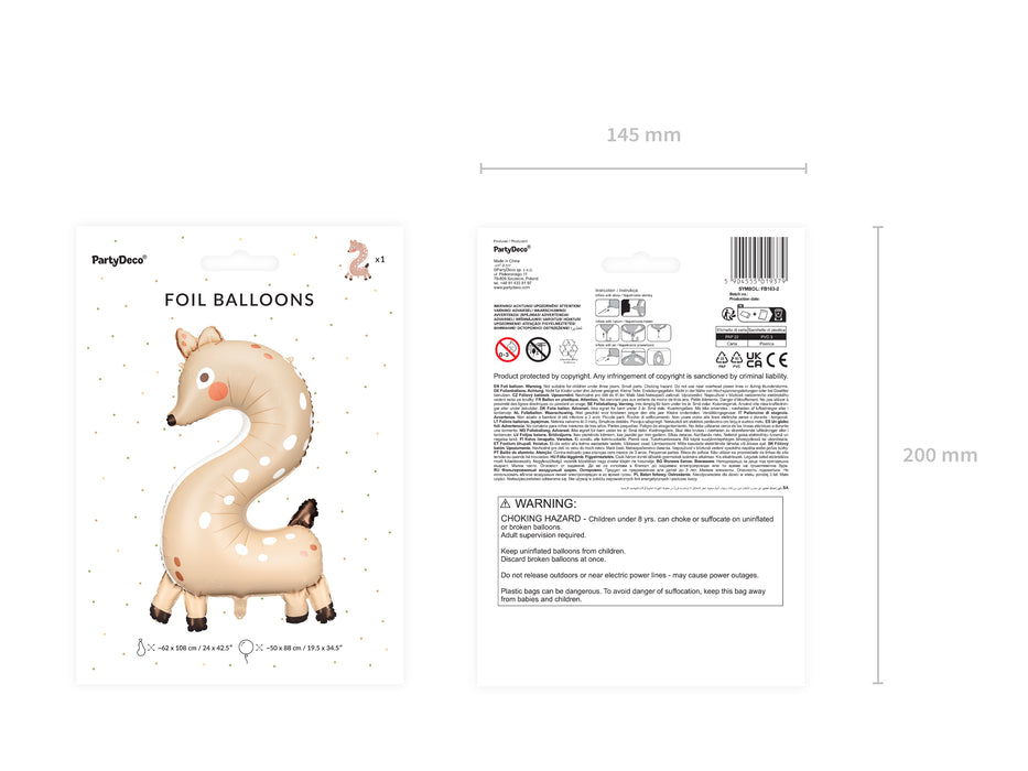 Riesenzahl #2 Reh | ca. 65 x 102 cm