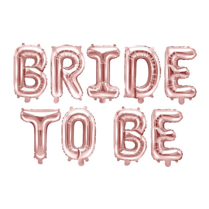 Ballongirlande "BRIDE TO BE" 340x35cm | Roségold