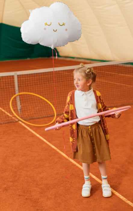 Shape Folienballon "Wolke" Weiß | 51 x 35 cm