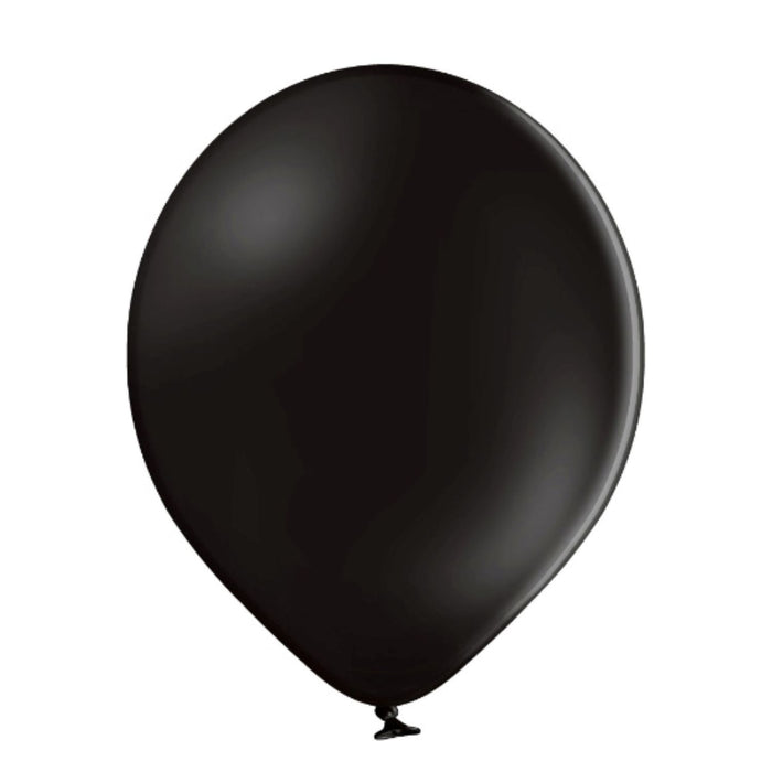 100 Stk. Luftballon Unifarben Ø 30cm | Schwarz #025