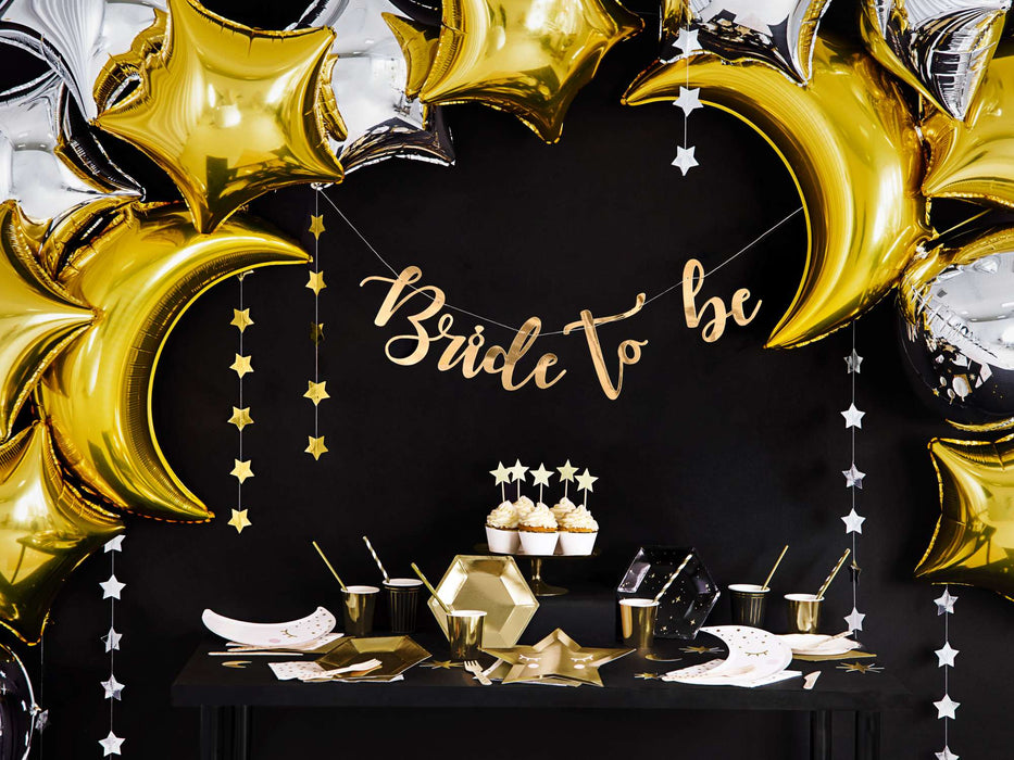 Banner "Bride to be" Gold | 80 x 19 cm