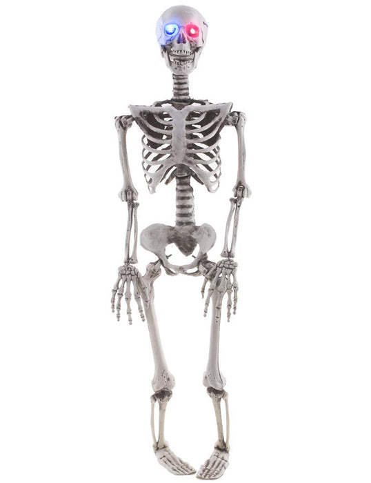 Geister Skelett mit Licht - 89 cm | Halloween Totenkopf Figur Hänge Dekoration