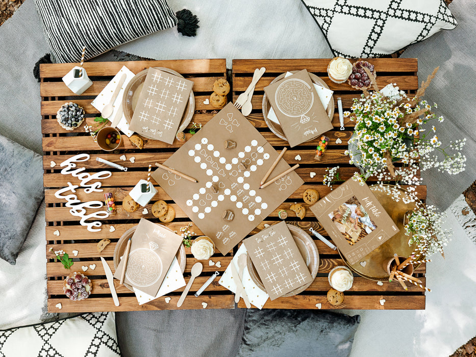 Konfetti Herz aus Holz 2 x 2 cm