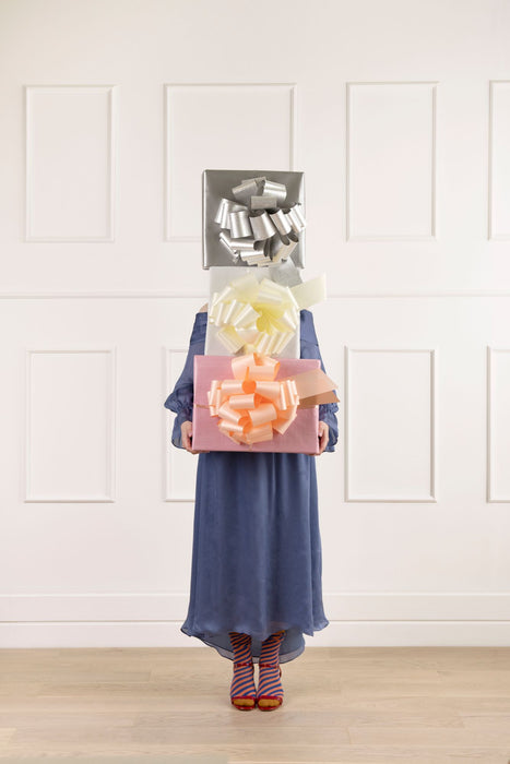 Dekoschleife ø 30 cm | Puderrosa