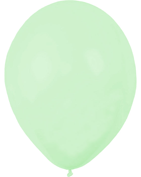 5 Latexballons "Uni Pastell" 30/33 cm Ø | Grün