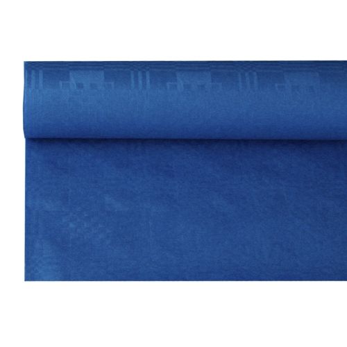 Tischdecke Papier Damastprägung | 8m x 1,2m dunkelblau