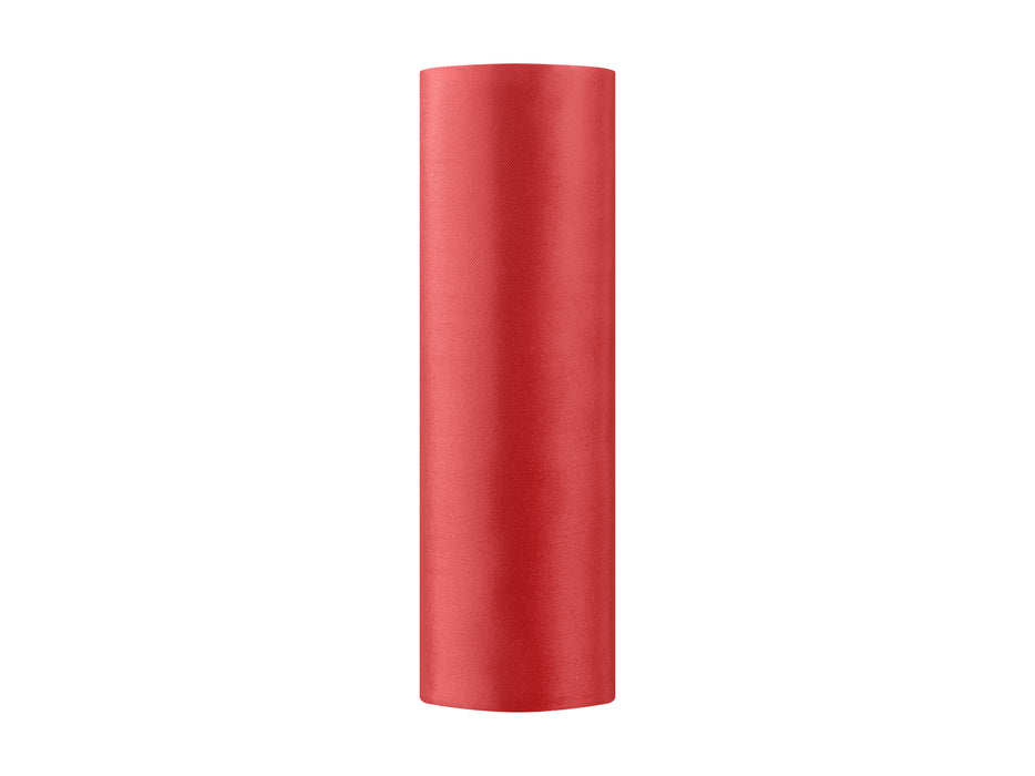 Dekostoff Satin 0,16x9m Rot