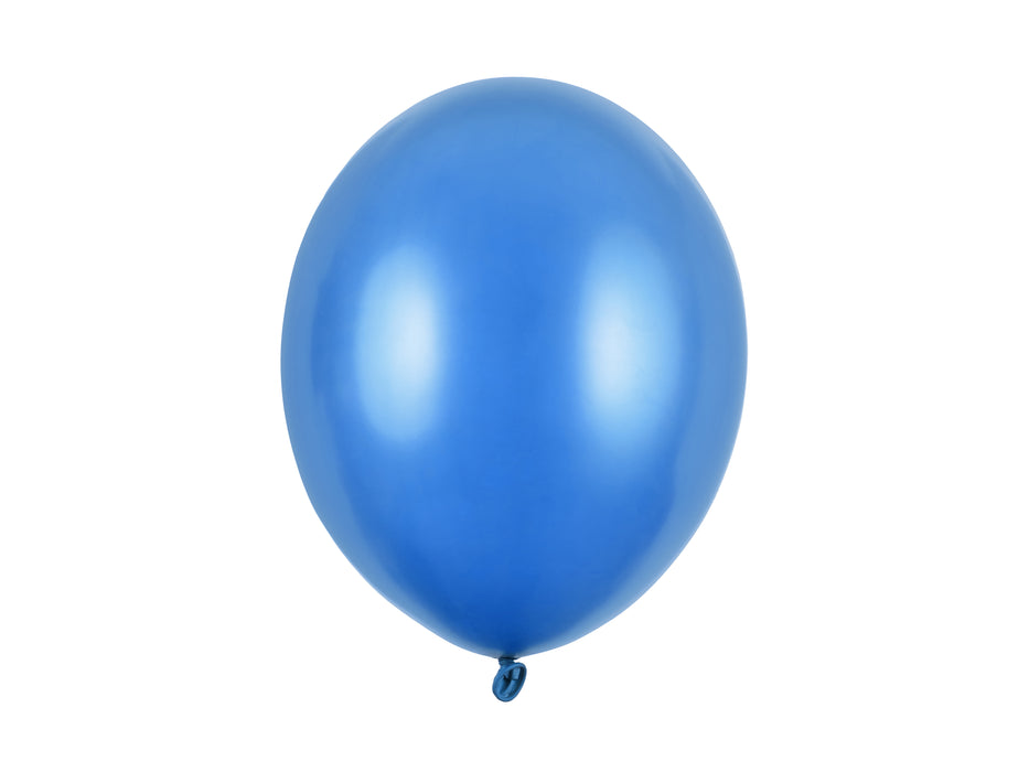 10 Stk. Luftballon Ø30cm "Uni Metallic" | Corn. Blau