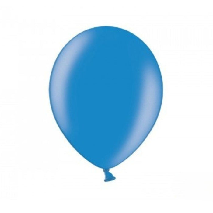 50 Stk. Luftballon Ø30cm "Uni Metallic" | Cornflower Blue