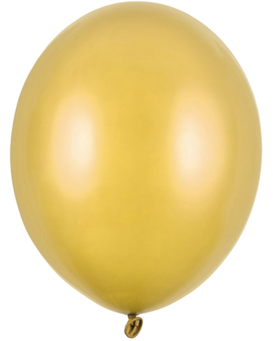 50 Stk. Luftballon Ø30cm "Uni Metallic" | Gold