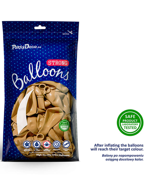 50 Stk. Luftballon Ø30cm "Uni Metallic" | Gold