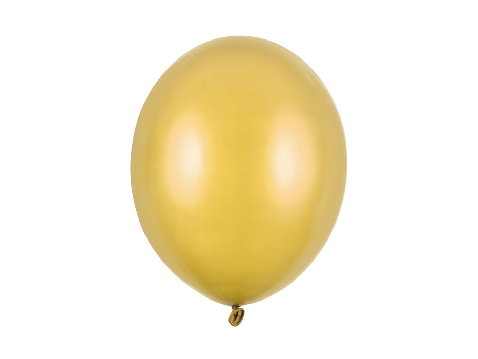 100 Stk. Luftballon Ø30cm "Uni Metallic" | Gold