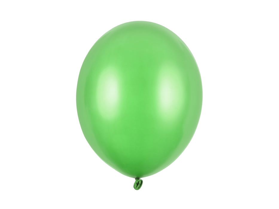 10 Stk. Luftballon Ø30cm "Uni Metallic" | Bright Green