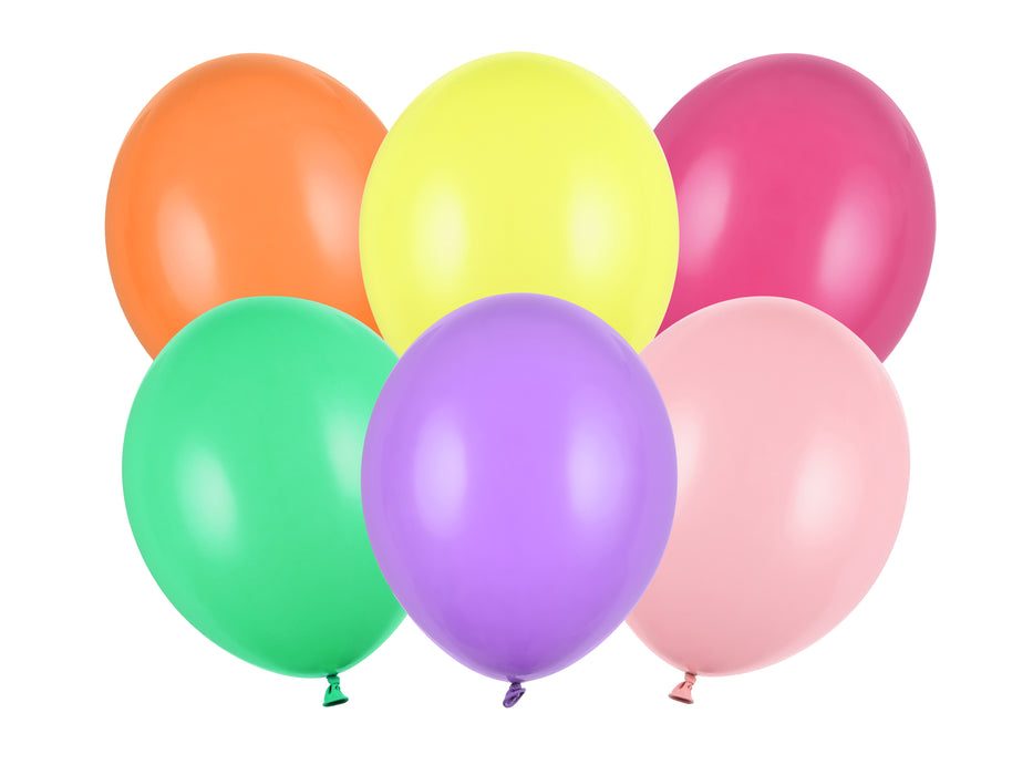 100 Stk. Luftballon Ø30cm "Uni Pastell" | Bunt Mix