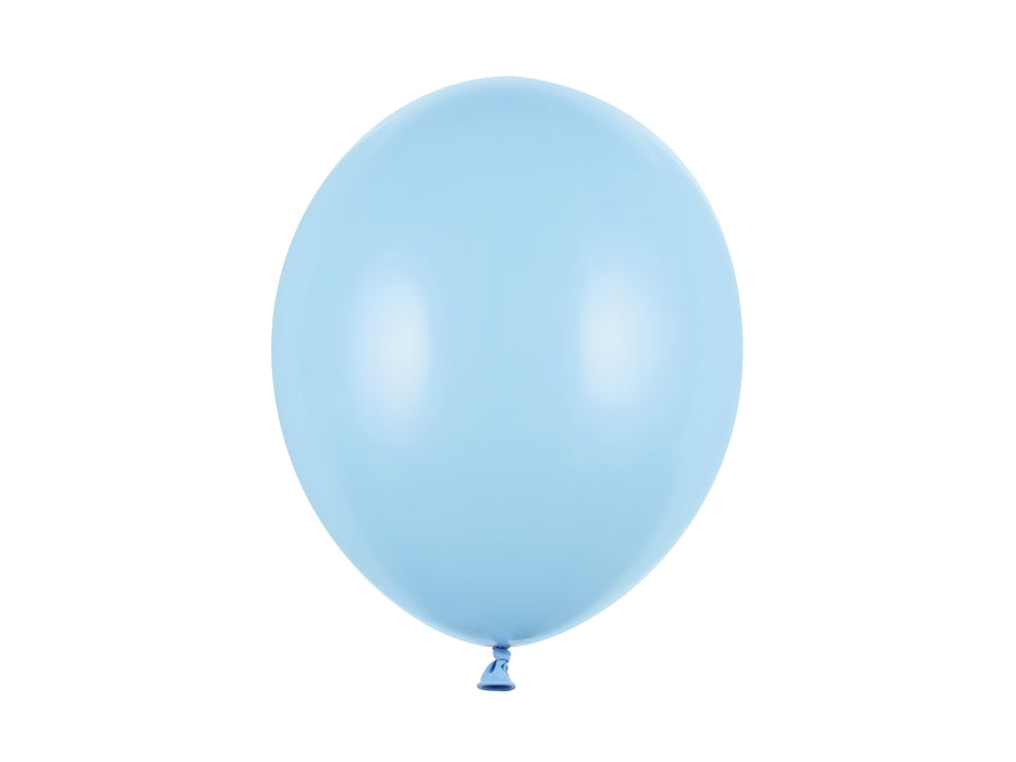 10 Stk. Luftballon Ø30cm "Uni Metallic" | Babyblau