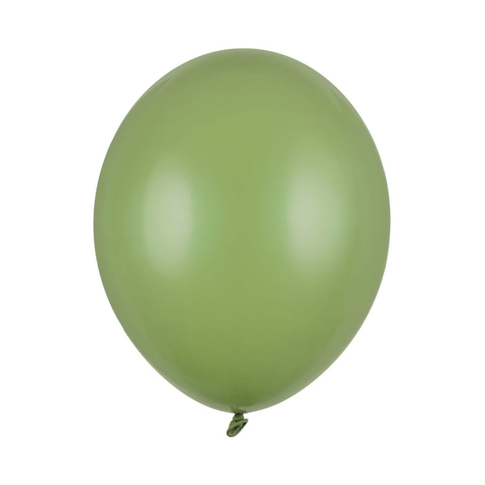 50 Stk. Luftballon Ø30cm "Uni Pastell" | Rosmarin Grün