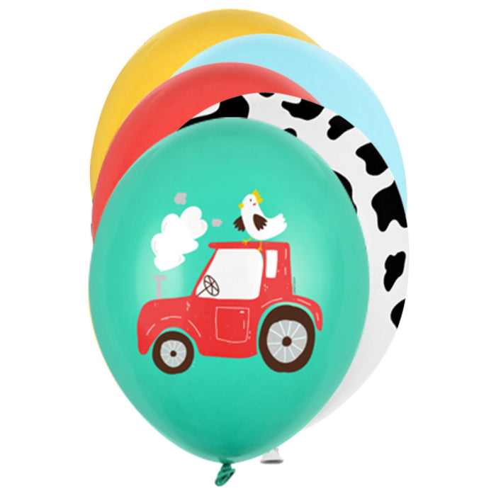 6 Stk. Luftballon Ø30cm "Farm" | Mix