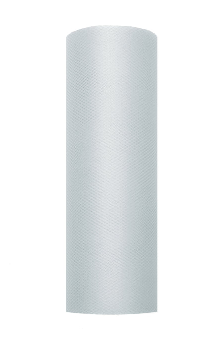 Dekostoff Tüll 0,15m x 9m Grau